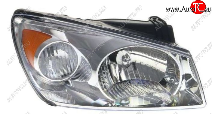 9 899 р. Правая фара (c электрокорректором) DEPO  KIA Cerato  1 LD (2003-2007) седан дорестайлинг  с доставкой в г. Пермь