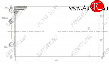 2 299 р. POLO CLASSIC РАДИАТОР ОХЛАЖДЕН (см.каталог) BODYPARTS vwplc96-915  с доставкой в г. Пермь