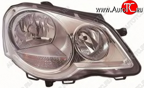 7 349 р. Правая фара (c электрокорректором) DEPO  Volkswagen Polo  9N1 (2005-2009) рестайлинг седан  с доставкой в г. Пермь
