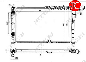 3 499 р. ESPERO РАДИАТОР ОХЛАЖДЕН AT BODYPARTS dwesp94-912  с доставкой в г. Пермь