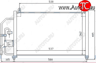 3 499 р. LANOS КОНДЕНСАТОР КОНДИЦ BODYPARTS dwlan97-930  с доставкой в г. Пермь