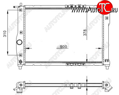 3 299 р. LANOS 97- РАДИАТОР ОХЛАЖДЕН 1.3 1.5 1.6 MT (см.каталог) BODYPARTS dwlan97-913  с доставкой в г. Пермь