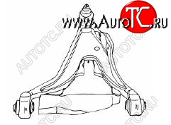3 299 р. S70 {V70 97-02850 91-96} РЫЧАГ ПЕРЕДН ПОДВЕСКИ ПРАВ НИЖН кроме ТУРБО (Тайвань) SH vvs7097-810-r  с доставкой в г. Пермь
