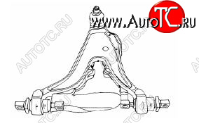 4 099 р. S70 {V70 97-02850 91-96} РЫЧАГ ПЕРЕДН ПОДВЕСКИ ПРАВ НИЖН С ТУРБО (Тайвань) SH vvs7097-811-r  с доставкой в г. Пермь