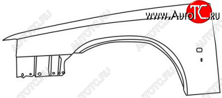 8 749 р. 960 (S90 97-) КРЫЛО ПЕРЕДН ЛЕВ (Тайвань) BODYPARTS vv96095-270-l  с доставкой в г. Пермь