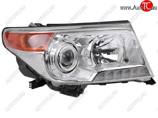 8 999 р. Правая фара (с электрокорректором, ксенон) BODYPARTS Toyota Land Cruiser 200 1-ый рестайлинг (2012-2015)  с доставкой в г. Пермь