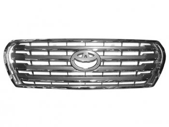 Решетка радиатора (пр-во Китай) BODYPARTS Toyota Land Cruiser  200 (2012-2015) 1-ый рестайлинг (хром)