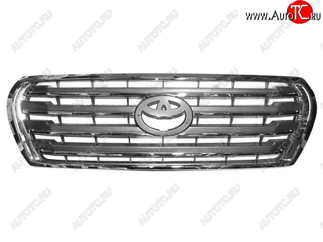 8 499 р. Решетка радиатора (пр-во Китай) BODYPARTS  Toyota Land Cruiser  200 (2012-2015) 1-ый рестайлинг (хром)  с доставкой в г. Пермь