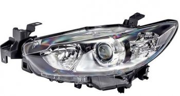 Левая фара (линзован, под корректор) DEPO Mazda 6  GJ (2012-2015) дорестайлинг седан