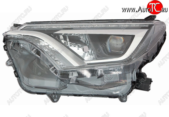 41 999 р. Левая фара (с электрокорректором, диодная) BodyParts  Toyota RAV4  XA40 (2015-2019) 5 дв. рестайлинг  с доставкой в г. Пермь