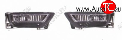 6 699 р. Комплект противотуманных фар (пр-во Китай) DLAA  Honda Accord  8 CU (2011-2013) седан рестайлинг  с доставкой в г. Пермь