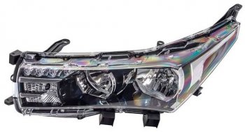 Левая фара (диодная, под корректор) DEPO Toyota Corolla  E170 (2012-2016) дорестайлинг