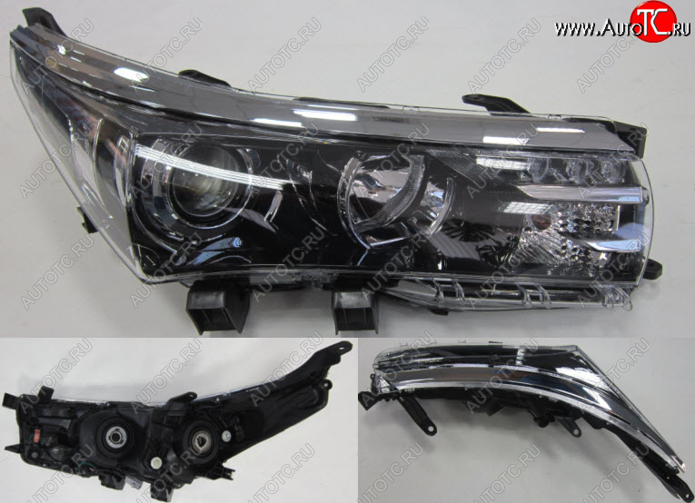 11 999 р. Правая фара (с электрокорректором, диодная) BODYPARTS  Toyota Corolla  E180 (2013-2016) дорестайлинг  с доставкой в г. Пермь