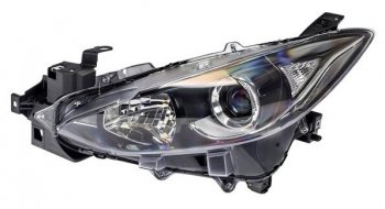 Левая фара (под корректор) DEPO Mazda 3/Axela  BM (2013-2016) дорестайлинг седан