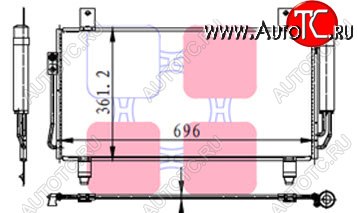 6 399 р. OUTLANDER КОНДЕНСАТОР КОНДИЦ BODYPARTS mbotl13-931  с доставкой в г. Пермь