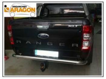 7 349 р. ТСУ для FORD Ranger с бамп. 2012-2019, Тип шара: Горизонтальный, условно-съемный (лебединая шея) (A)  Форд Ранджер Aragon e2015ca  с доставкой в г. Пермь. Увеличить фотографию 1