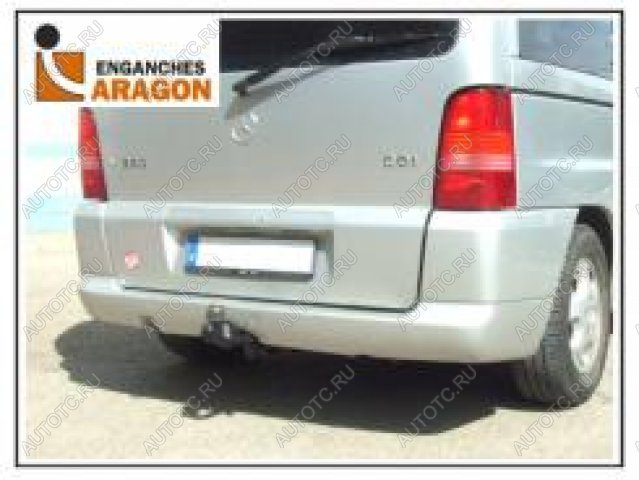 7 399 р. ТСУ для MERCEDES Clase V 1996-2003, MERCEDES Vito (W638) 1996-2003, Тип шара: Горизонтальный, условно-съемный (лебединая шея) (A)  Мерседес Бенц Aragon e4108ba  с доставкой в г. Пермь