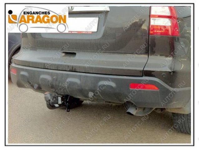 14 349 р. ТСУ для HONDA CR-V 2007-2012, Тип шара: Горизонтальный, условно-съемный (лебединая шея) (A)  Хонда ЦРВ Aragon e2401ca  с доставкой в г. Пермь