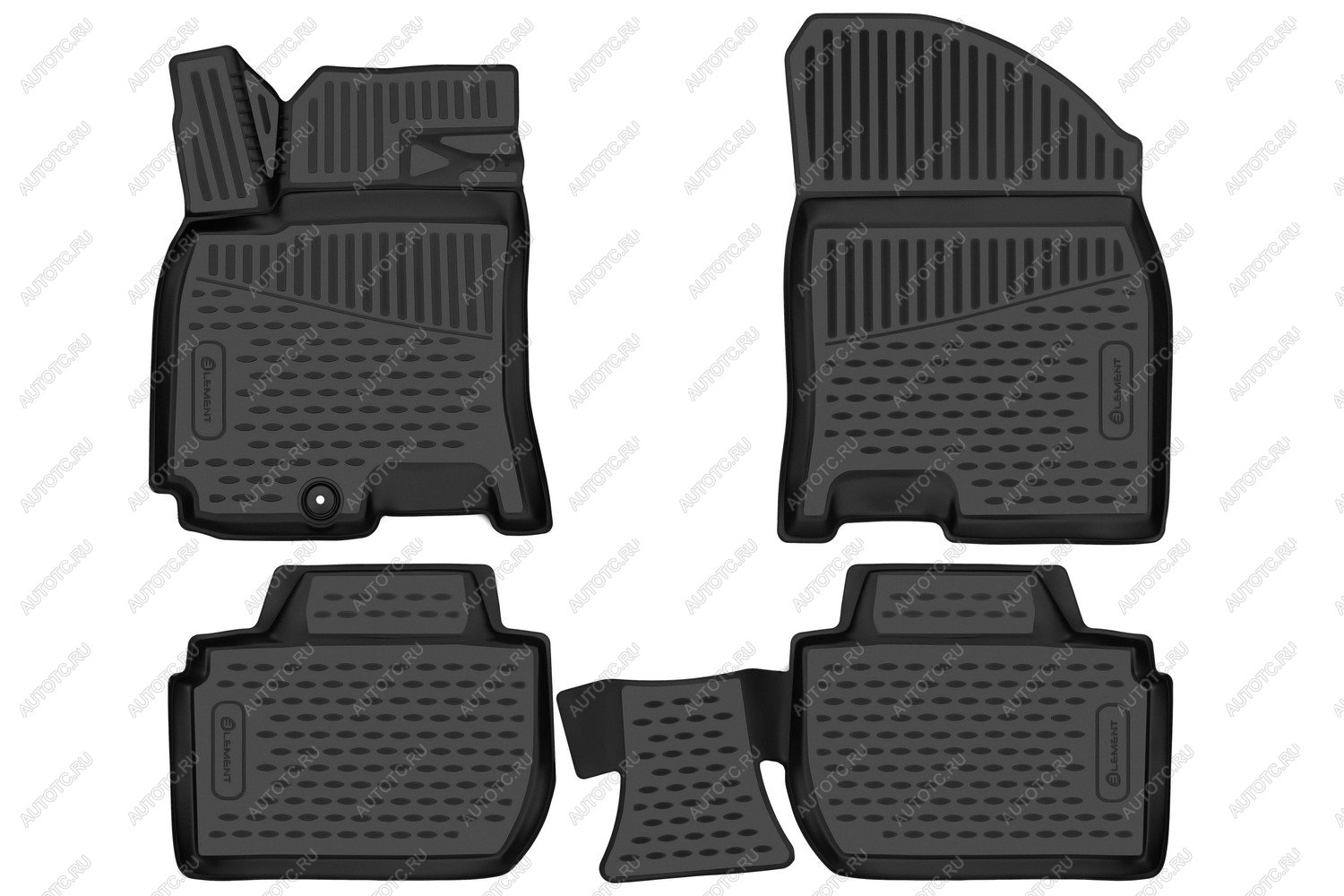3 069 р. Коврики 3D в салон подходят для BAIC U5 2023-, 4шт. (полиуретан)  Ю5 Element element3dan0473210k  с доставкой в г. Пермь