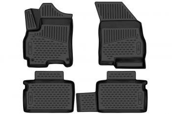5 399 р. Коврики 3D в салон подходят для CHERY Tiggo 4 (I, Ir) 2017-  4 PRO 2020-, кросс, 4 шт. (ПУ, повышенная износостойкость)  Черри Тигго 4 Про FORMAT format.3da04948210  с доставкой в г. Пермь. Увеличить фотографию 1