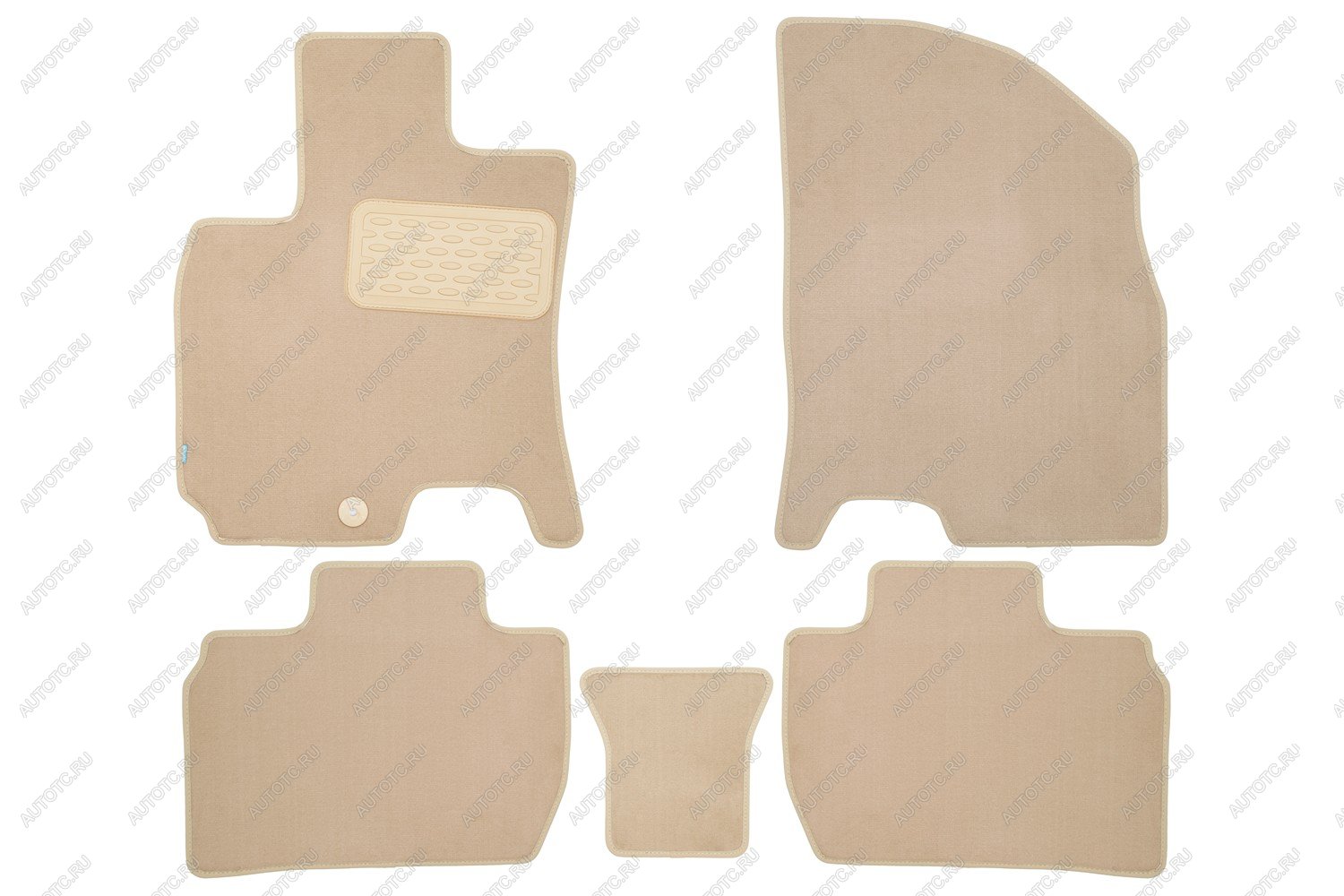 4 299 р. Коврики в салон Klever Premium BAIC U5 2023-, сед, 5шт. (текстиль, бежевые)  Ю5  БАИК Ю5 Klever klever0412500122112kh  с доставкой в г. Пермь