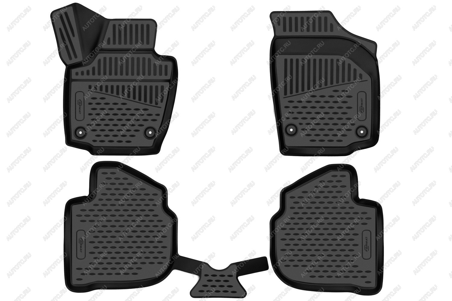 5 399 р. Коврики 3D в салон подходят для VOLKSWAGEN Polo (VI) 2020-, 4шт. (ПУ, повышенная износостойкость)  Фольксваген Поло FORMAT format.3d02433210k  с доставкой в г. Пермь