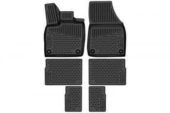 3 599 р. Коврики 3D в салон подходят для VOLKSWAGEN ID.6 (I) 2021-, 7 мест, 6шт. (полиуретан)  Фольксваген Ид.6 Element element3da67269210k  с доставкой в г. Пермь. Увеличить фотографию 1