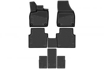 3 679 р. Коврики 3D в салон подходят для VOLKSWAGEN ID.6 (I) 2021 -, 6 мест, 7шт. (полиуретан)  Фольксваген Ид.6 Element element3da67270210k  с доставкой в г. Пермь. Увеличить фотографию 1