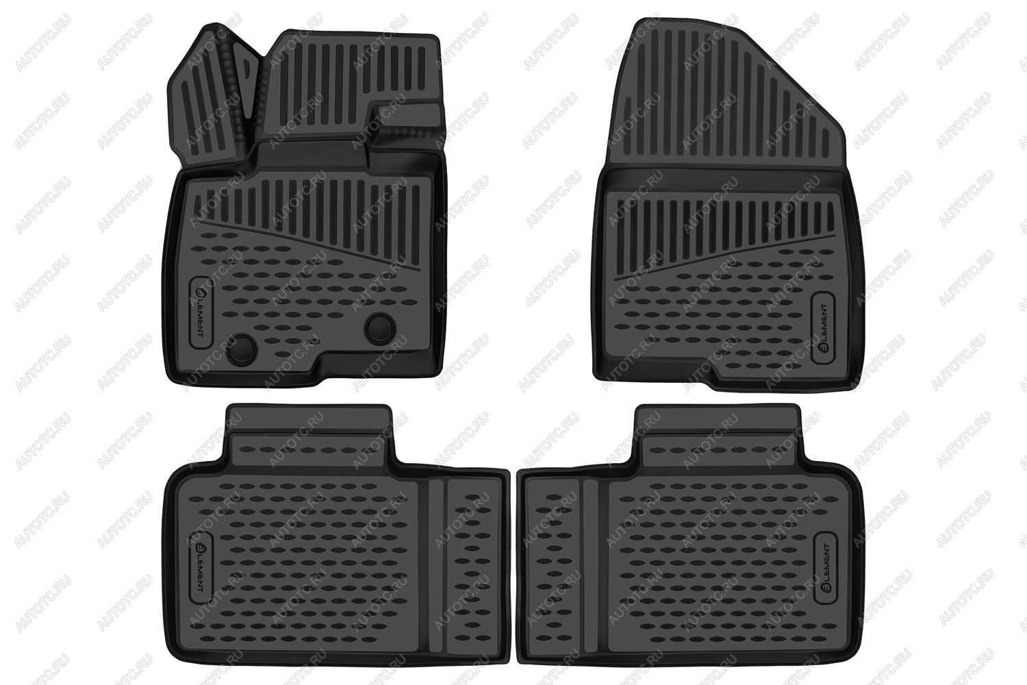 2 899 р. Коврики 3D в салон подходят для BAIC X55 2023 - 4шт. (полиуретан)  Х 55 Element element3da70891210k  с доставкой в г. Пермь