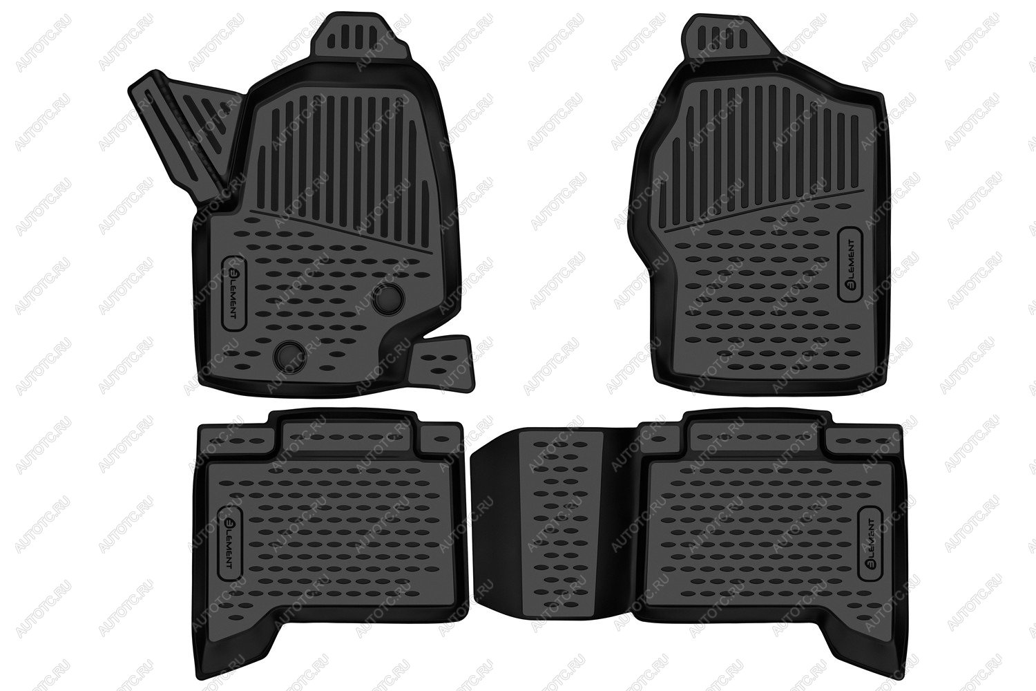 2 899 р. Коврики 3D в салон подходят для BAIC BJ40 2023 - 4шт. (полиуретан)  Би Джей 40 Element element3dan0609210k  с доставкой в г. Пермь