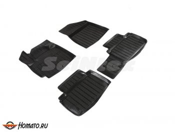 3 099 р. Комплект ковриков салона Seintex Сетка (к-т) Changan CS55 Plus (2019-2021) (Черный)  с доставкой в г. Пермь. Увеличить фотографию 2