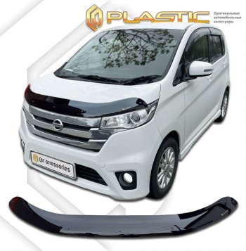 Дефлектор капота CA-Plastic Mitsubishi eK Custom  B11W (2013-2015) дорестайлинг