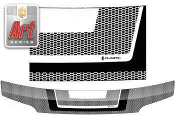 Дефлектор капота (M401S, M402S, M411S) CA-Plastic Daihatsu Coo (2005-2012) (Серия Art черная)