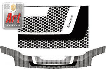 Дефлектор капота CA-Plastic Toyota Corolla Rumion  E150 (2007-2015) (Серия Art серебро)