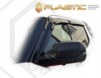 2 299 р. Дефлектора окон CA-Plastic Toyota Tundra XK70 (2021-2025) (серый Сlassic полупрозрачный)  с доставкой в г. Пермь. Увеличить фотографию 2