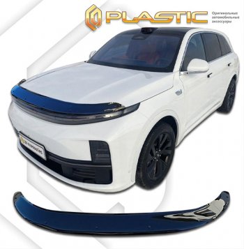 3 099 р. Дефлектор капота (рынок Китая) CA-Plastic Exclusive Li L7 (2022-2025) (серия Сlassic черный, без надписи)  с доставкой в г. Пермь. Увеличить фотографию 2