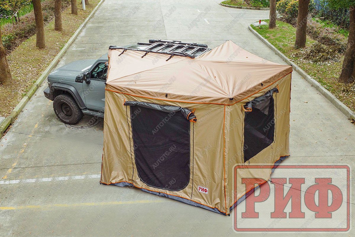 32 109 р. Стенки к автомобильной веерной маркизе (тамбур) РИФ 2х2 м (левые)  rifanf062020601w  с доставкой в г. Пермь