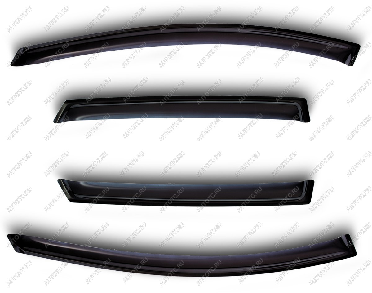 1 039 р. Дефлекторы боковых окон Ford Mondeo, 2015-2019Fusion, 2012-2020, 4ч., темныйхром  Форд Мондео SIM nld.sfomon1532-cr  с доставкой в г. Пермь