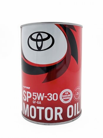 1 699 р. Масло моторное TOYOTA (металлическая канистра ) 5W-30 SPGF-6A 1Л (Япония) TOYOTA 08880-13706  с доставкой в г. Пермь. Увеличить фотографию 1