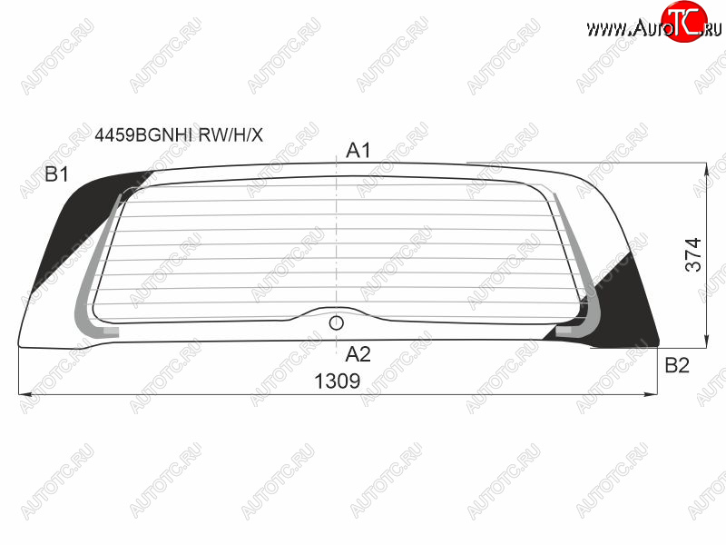 10 399 р. Стекло заднее (Цвет зеленый Обогрев) Kia Soul 19- XYG 4459BGNHI RW/H/X  с доставкой в г. Пермь