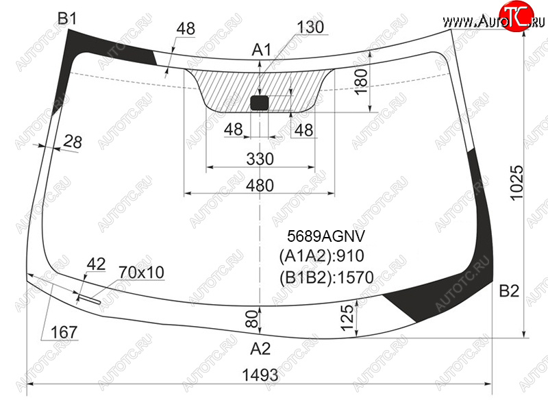 6 499 р. Стекло лобовое Mitsubishi ASX 10-  Citroen C4 Aircross 12-16  Peugeot 4008 12-15 FUYAO 5689AGNV  с доставкой в г. Пермь