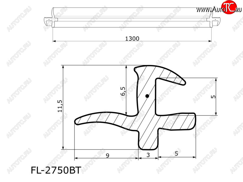 729 р. Молдинг лобового стекла (Сверху) Mitsubishi Outlander 05-12  Citroen C-Crosser 07-12  Peugeot 4007 FLEXLINE FL-2750BT  с доставкой в г. Пермь