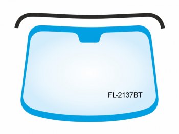 799 р. Молдинг лобового стекла (Сверху) BMW X5 99-06 FLEXLINE FL-2137BT  с доставкой в г. Пермь. Увеличить фотографию 1
