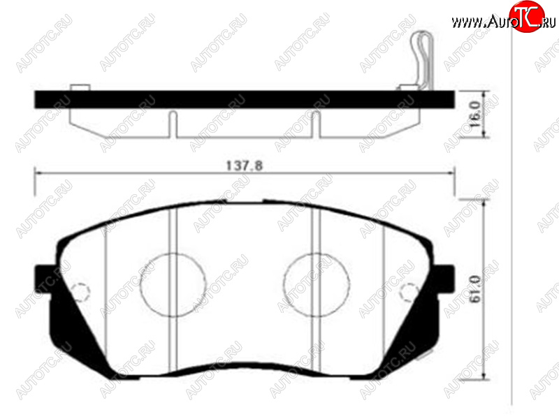 2 799 р. Колодки тормозные передние FR-FL SAT  Hyundai IX35 LM рестайлинг (2013-2018)  с доставкой в г. Пермь