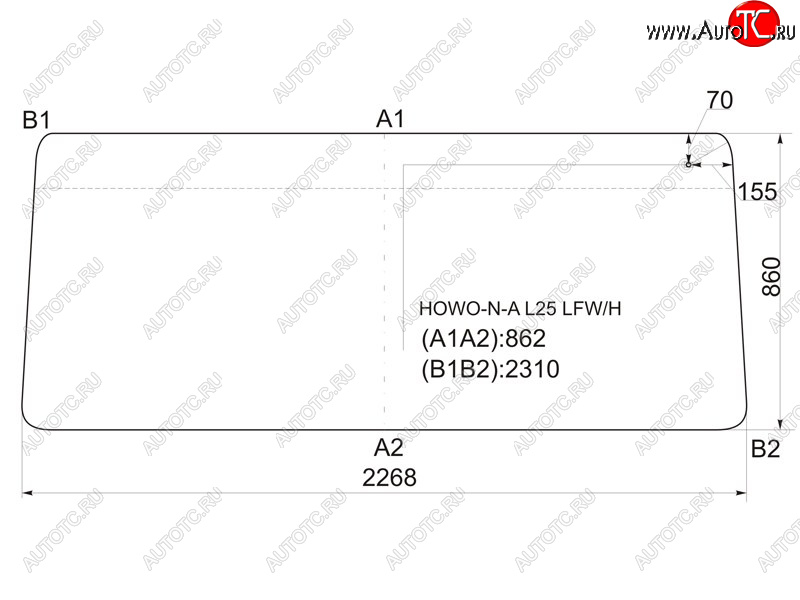 14 899 р. Стекло лобовое (Антенна) Howo Expo 04- XYG HOWO-N-A L25 LFW/H  с доставкой в г. Пермь