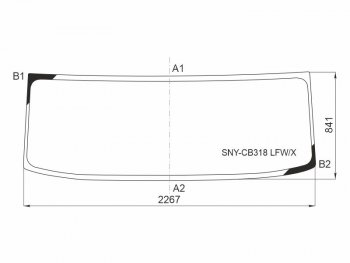 Стекло лобовое SANY SYZ320C-8S 14- XYG SNY-CB318 LFW/X
