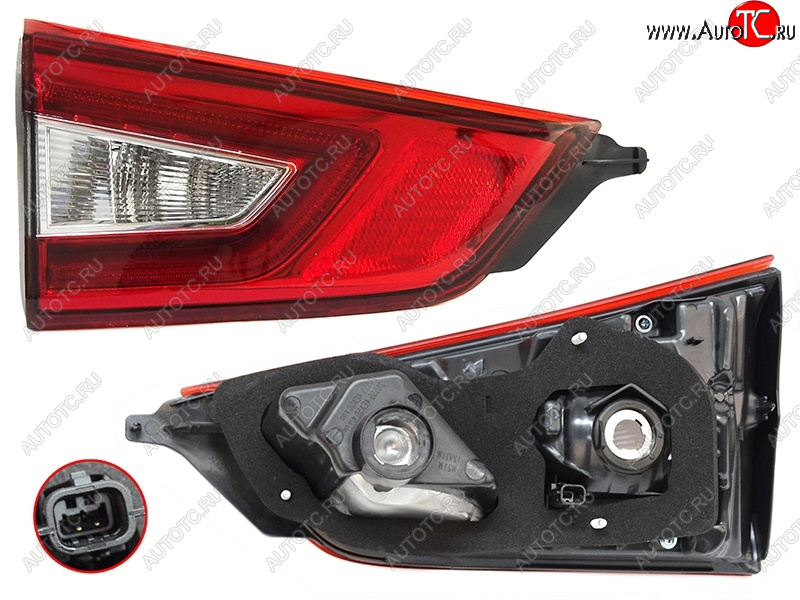 2 199 р. Фонарь в крышку багажника NISSAN QASHQAI 14-19 LH SAT ST-215-1326L  с доставкой в г. Пермь