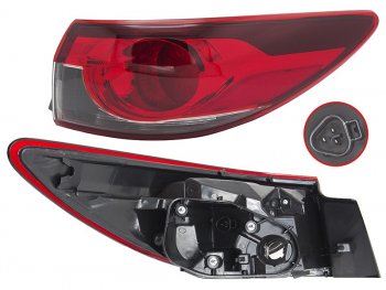 Фонарь задний правый (внешний, LED) SAT Mazda 6  GJ (2012-2015) дорестайлинг седан, дорестайлинг универсал
