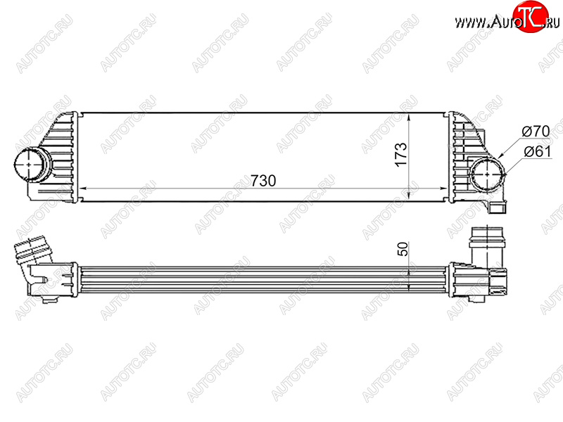 7 999 р. Интеркулер RENAULT MASTER OPEL MOVANONISSAN NV400 10- SAT ST-4420575  с доставкой в г. Пермь