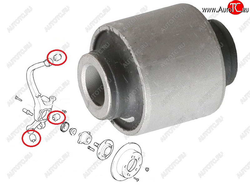 265 р. Сайлентблок задней цапфы HYUNDAI SONATA 99-01KIA CEED 06-12 SAT ST-55118-1H000  с доставкой в г. Пермь